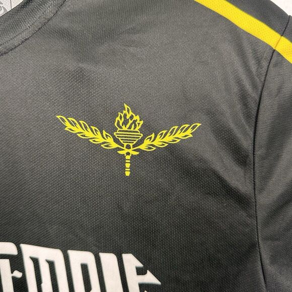 Sonic Temple Soccer Jersey Columbus Crew Style 2024 Mens Size Large Black Yellow - Picture 7 of 10